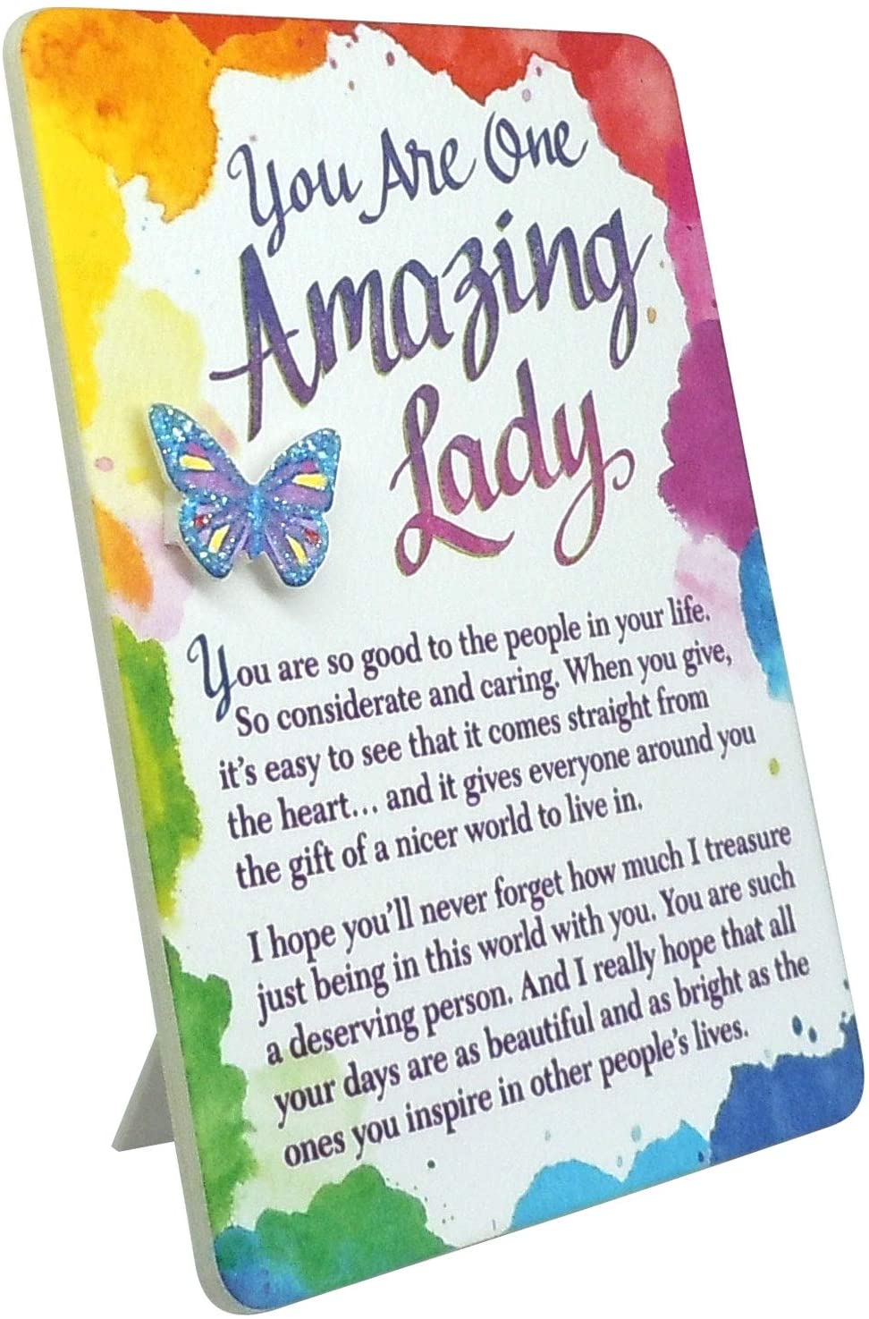 You Are An Amazing Lady Miniature Easel-Back Print with Magnet (MIN214) - Blue Mountain Arts